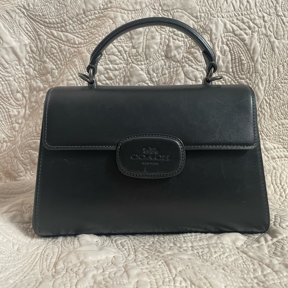 Coach Black Eliza Top Handle Handbag